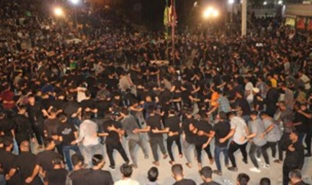 عزاداری سنتی شب شهادت حضرت علی اکبر(ع) در محله باغملک میناب