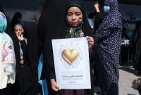 راهپیمایی روز ‌قدس در جوار آب‌های نیلگون خلیج فارس 