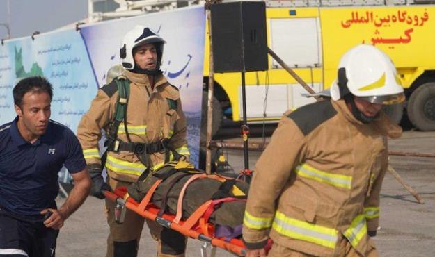 آتش نشانان فرودگاه های کشور در کیش به رقابت می پردازند