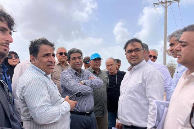 بازدید معاون عمرانی استاندار از پروژه رینگ جزیره هرمز