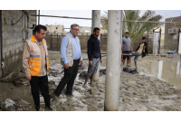 ورود اولین مسئول کشوری به مناطق سیل زده شرق هرمزگان