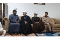 حضور رئیس سازمان تبلیغات اسلامی در منزل خانواده شهدای اهل سنت هرمزگان