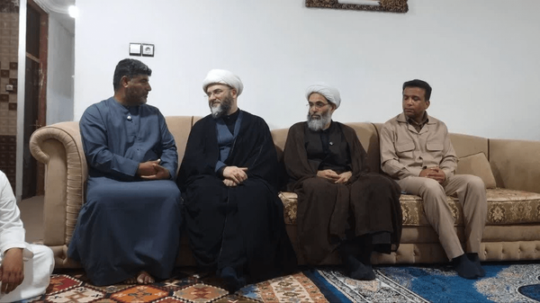 حضور رئیس سازمان تبلیغات اسلامی در منزل خانواده شهدای اهل سنت هرمزگان