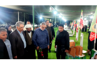 حضور شبانه شهردار تهران در گلزار شهدای دانش آموز میناب