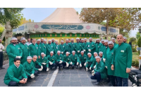 خدمترسانی ۱۲۰ خادمیار مینابی به زائران حرم رضوی