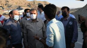 بازدید میدانی محسن رضایی از مناطق زلزله‌زده فین 