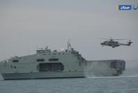 رزمایش نیروهای دریایی ایران و عمان در تنگه هرمز