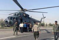بالگرد سپاه به داد مجروحان افغانستانی واژگونی خودرو در هرمزگان رسید