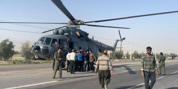 بالگرد سپاه به داد مجروحان افغانستانی واژگونی خودرو در هرمزگان رسید