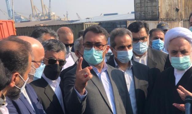 بازدید رییس قوه قضاییه از بندر شهید رجایی