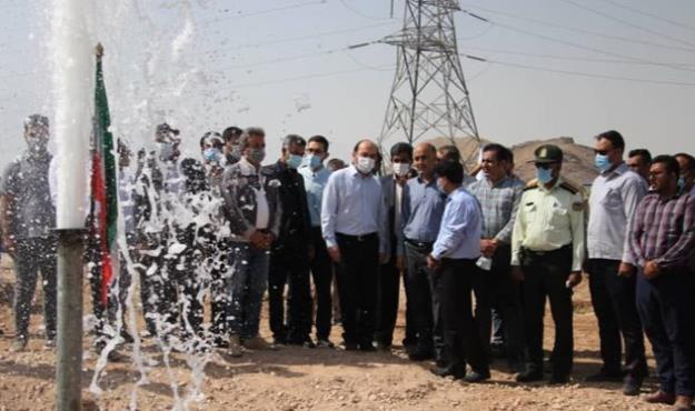 پروژه آبرسانی به روستای رضوان از خط ملی انتقال آب خلیج فارس افتتاح شد