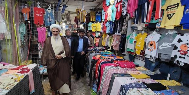 بازدید سرزده نماینده ولی فقیه در استان هرمزگان از بازار بندرعباس