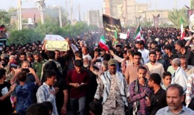 تشییع باشکوه شهید شهسوار بهرامی در زادگاهش در هشتبندی