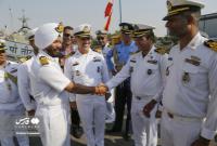 ناوگروه صلح دوستی ارتش هندوستان در منطقه یکم نیروی دریایی ارتش پهلو گرفت 
