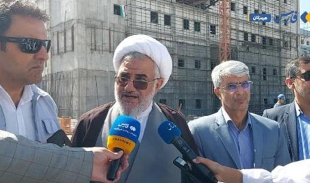 رصد پیشرفت بیمارستان ستاره خلیج فارس توسط نماینده ولی فقیه در هرمزگان