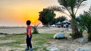 ساحل بندرعباس در هوای بهاری